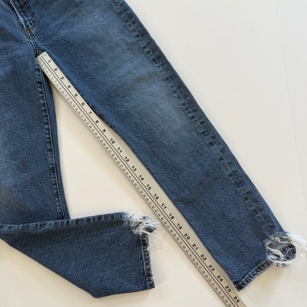 Agolde Jeans Womens 30 Toni Mid Rise Distressed Skinny Stretch Dark Wash - Picture 5 of 8